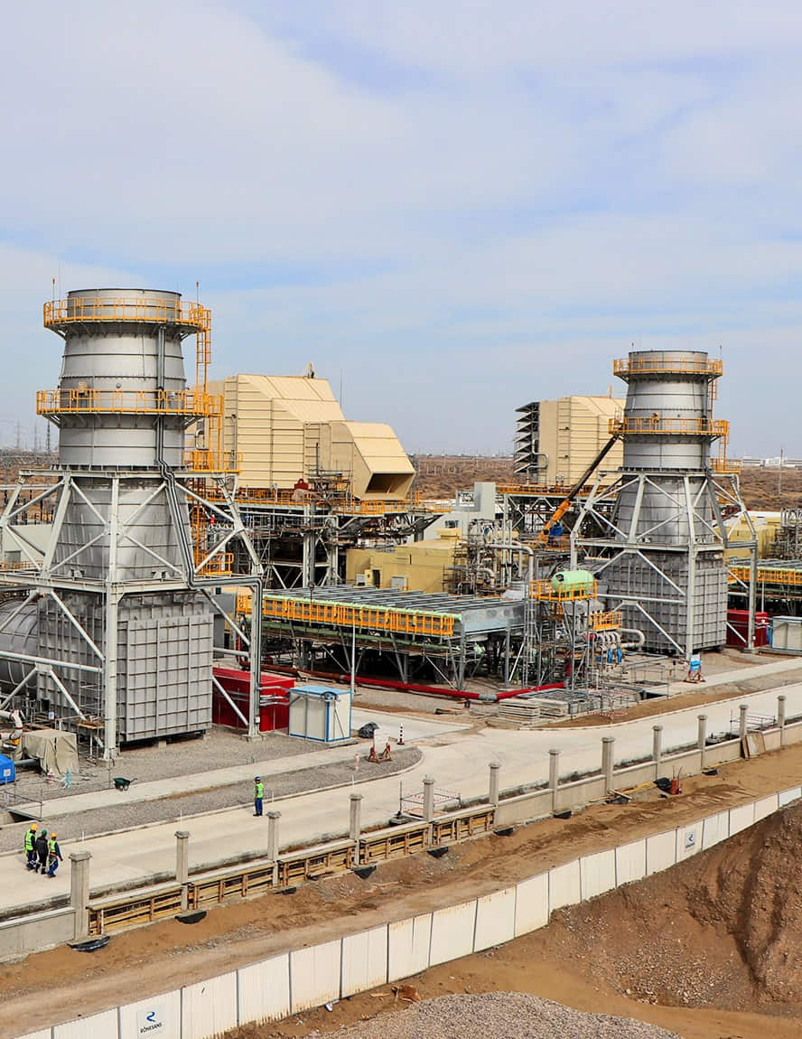 Construction of a gas turbine power plant of a simple cycle with a capacity of 432MW